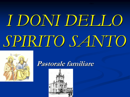 I DONI DELLO SPIRITO SANTO - Parrocchia Santa Caterina da Siena