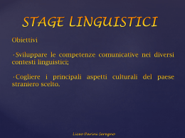 introduzione allo stage di lingua (pps)