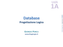 Slide: Database > Progettazione Logica