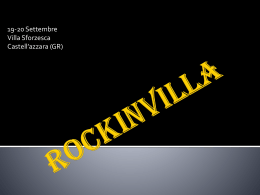 ROCKINVILLA - MaremmaLab