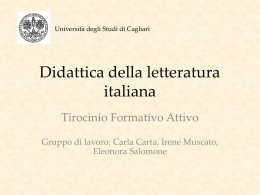 Didattica della letteratura italiana