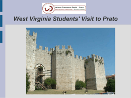 West Virginia Students` Visit to Prato