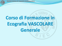 Diapositiva 1 - SIEC - Società Italiana di Ecografia Cardiovascolare