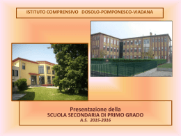 Presentazione SECONDARIA - IC Dosolo Pomponesco Viadana