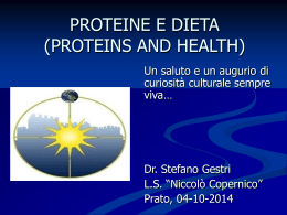 Proteine e dieta