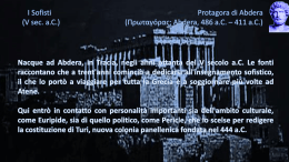 Protagora - Sentieri della mente