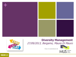 Il Diversity Management per la gestione del turismo gay.