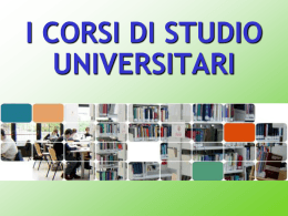Corso di Laurea MAGISTRALE - Università degli Studi dell`Insubria