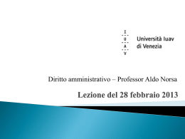 Lezione del 28 febbraio 2013
