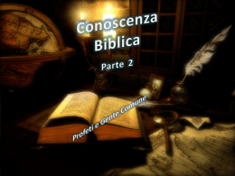 Conoscenza Biblica 2Parte
