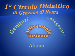Presentazione - Genzano I Circolo Didattico