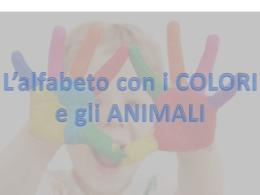 L`alfabeto con colori e animali