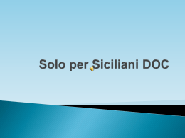 Solo per Siciliani DOC