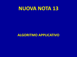 Algoritmo Nota 13