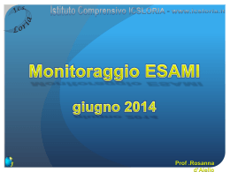 Monitoraggio ESAMI giugno 2014
