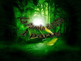 La Parola di Dio 1 parte