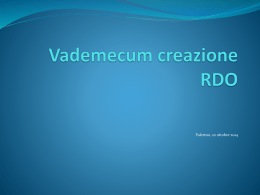Creazione RDO su MePA DSGA Mangiaracina