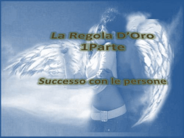 La Regola D`Oro 1Parte