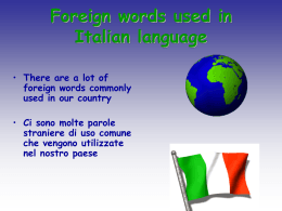 Parole inglesi italianizzate