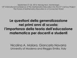 Scarica la presentazione con animazioni