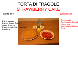 TORTA DI FRAGOLE STRAWBERRY CAKE