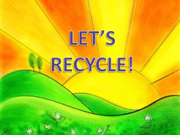 let`s recycle!