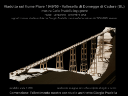 Viadotto sul fiume Piave 1949/50 Vallesella di Domegge di Cadore
