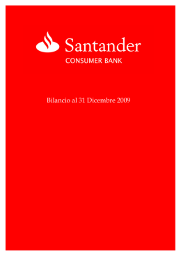 SCB Bilancio Individuale e Consolidato 2009