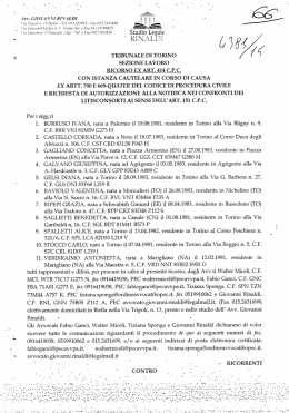 BORRUSO causa - Ufficio Scolastico Regionale Piemonte