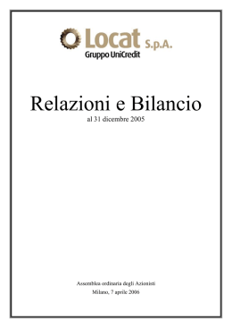 Locat SpA Gruppo UniCredito Italiano