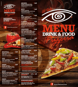 scarica menu &ndash; pdf - Al Sole - Pizzeria Ristorante Steak House