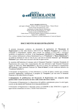 Documento di Registrazione