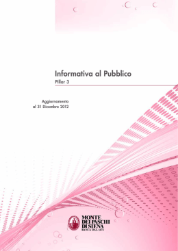 Informativa al Pubblico - Banca Monte dei Paschi di Siena S.p.A.