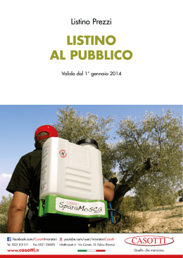 Listino al Pubblico 2015