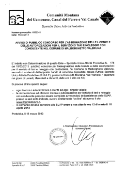 Comunità Montana - Comune di Malborghetto