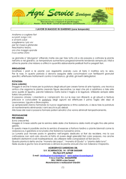 maggio - Agri Service Sardegna Srl