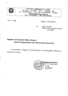 Circ. n. 78 del 24.10.15 – Corsi Docenti Olbia e Sassari