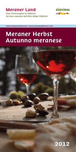 Meraner Herbst Autunno meranese 2012