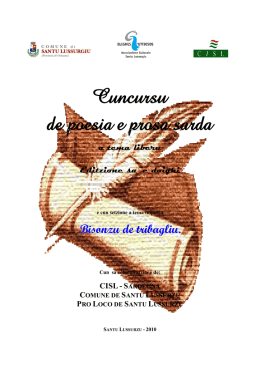 Cuncursu de poesia e prosa sarda a tema liberu
