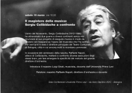 Il magistero della musica
