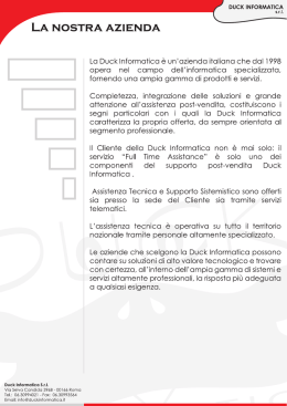 Scarica la nostra brochure aziendale