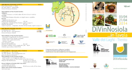 pieghevole men&ugrave; 2014 - APT Trento, Monte Bondone, Valle dei Laghi