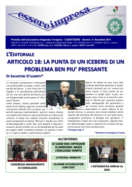 articolo 18: la punta di un iceberg di un problema ben piu` pressante