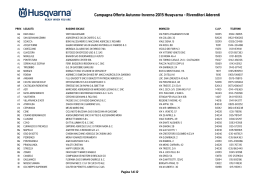 Elenco Rivenditori Aderenti