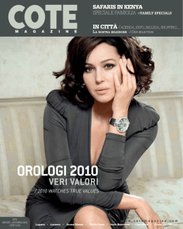 OROLOGI 2010 - COTE Magazine