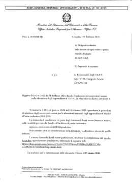 Bando per la selezione degli Osservatori esterni Invalsi