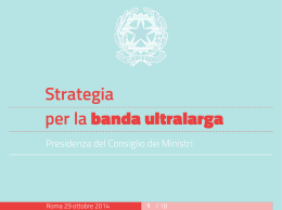 Presentazione Strategia Banda Ultra Larga