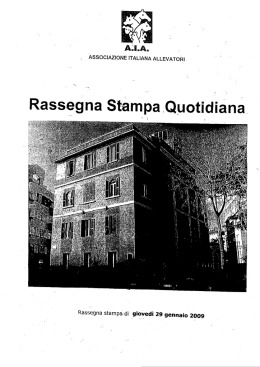 Rassegna Stampa - AIA - Associazione Italiana Allevatori