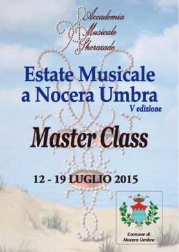 Scarica la brochure - Accademia Musicale Sherazade