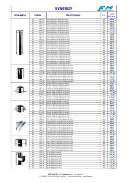 Listino FM Synergy Doppia Parete Inox 2015